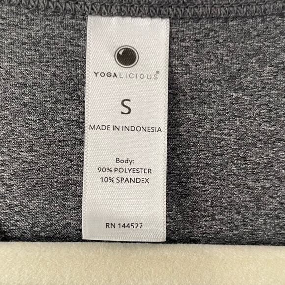 Yogalicious Grey Racerback Tank Top Size Small - Picture 2 of 4